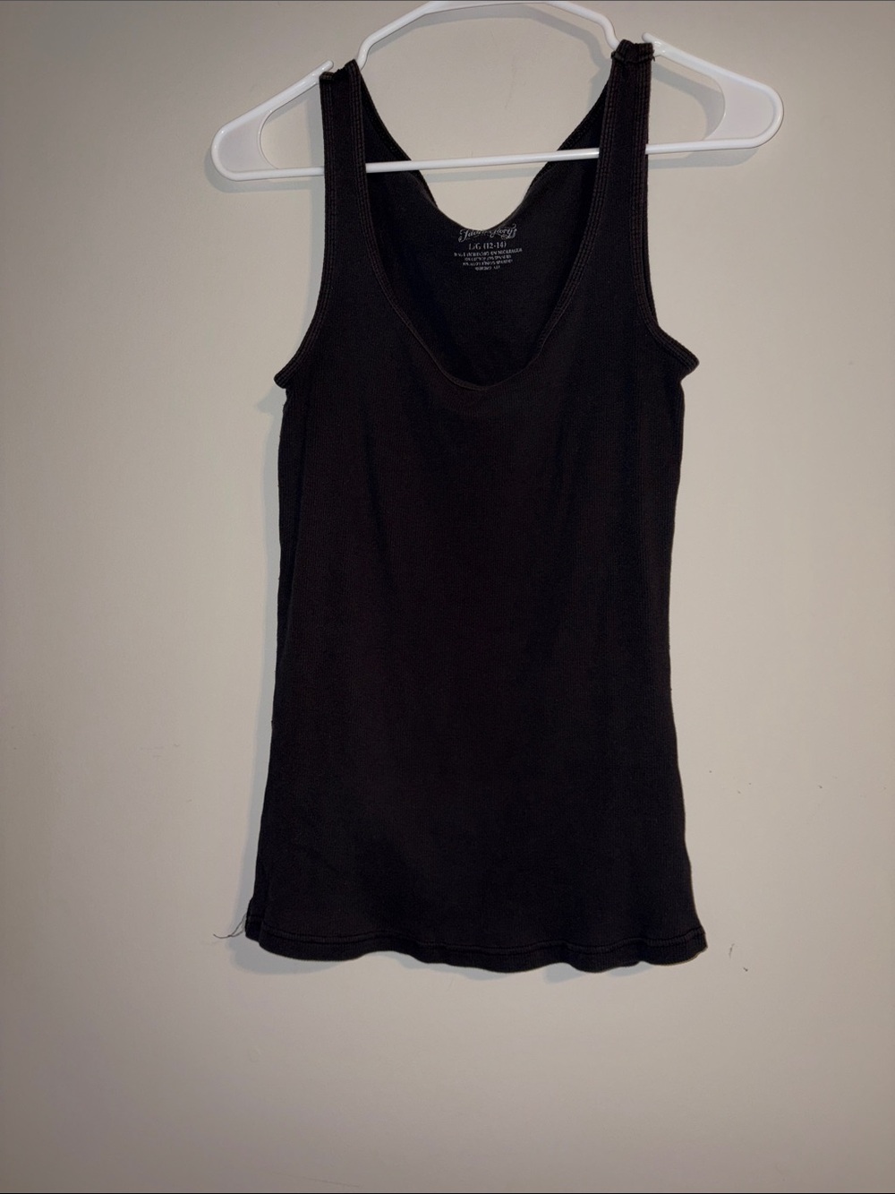 Faded Glory Black Scoop Neck Tank Top